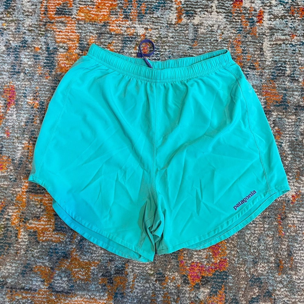 Patagonia Teal Athletic Shorts